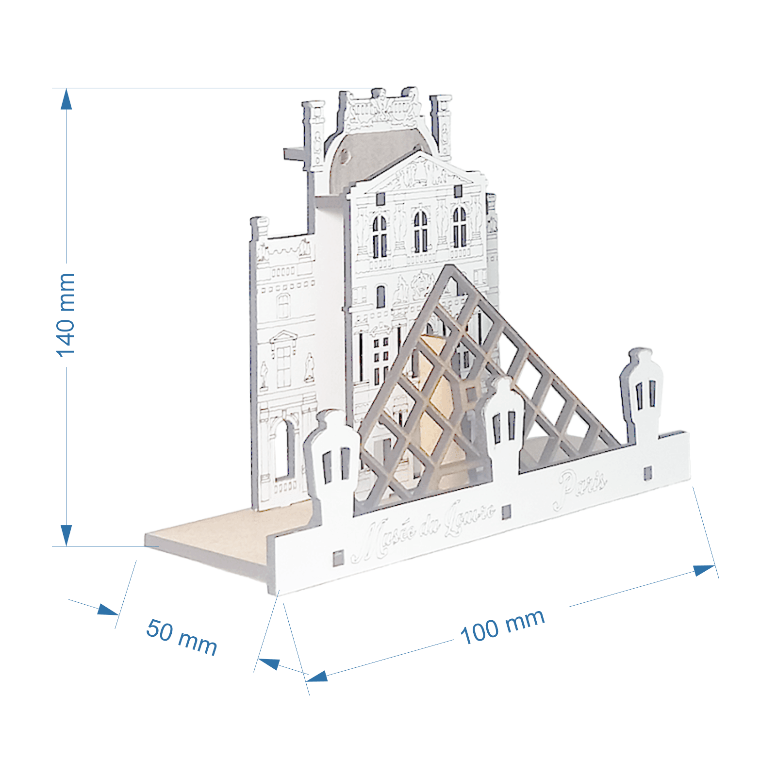 Museo del Louvre. París medidas_Artimadera
