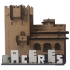 Maqueta de madera de recuerdo Torre Bujaco. Cáceres_Artimadera