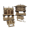 Pack de maquetas de madera para construir Horreos asturiano y gallego