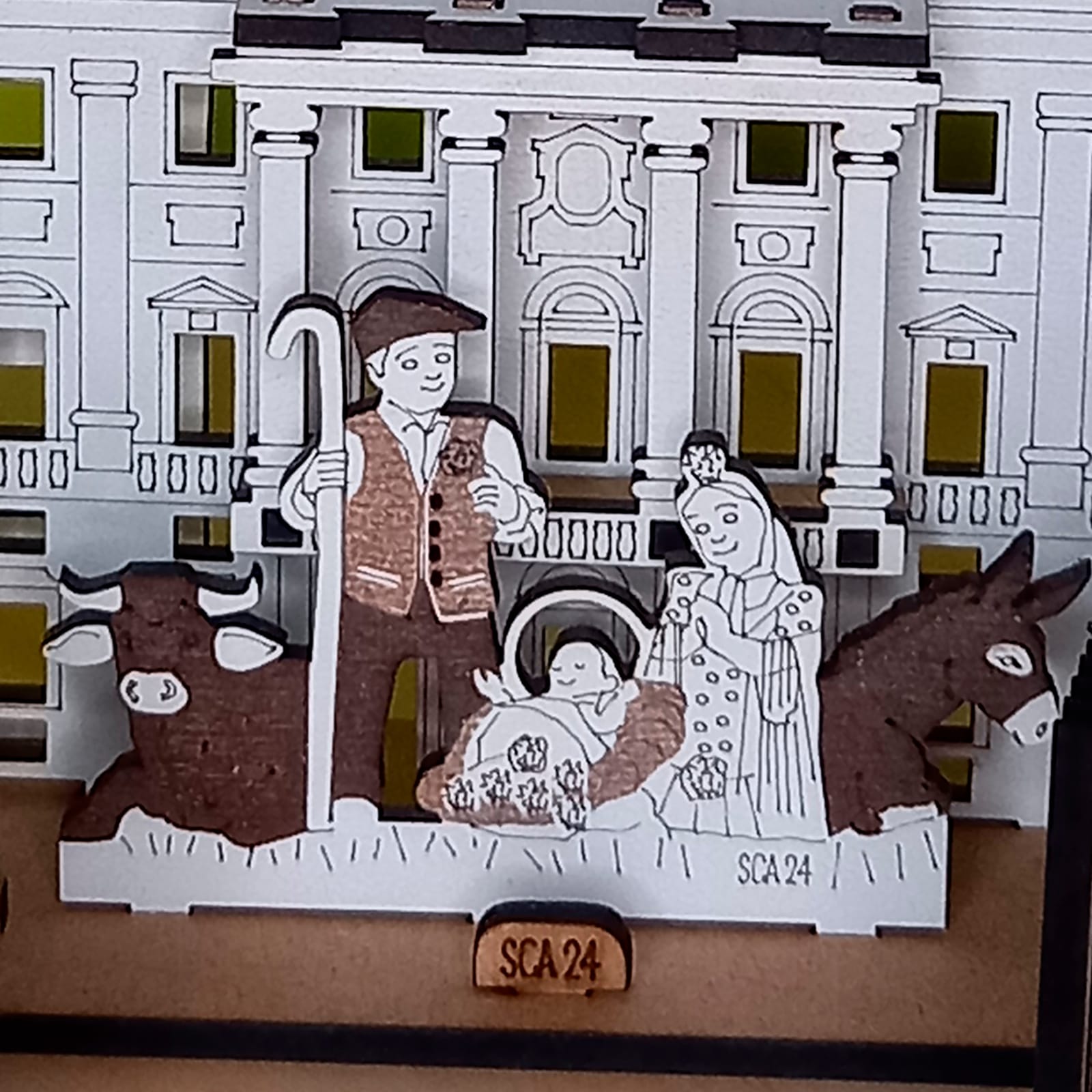 Portal de Belen Palacio Real de Madrid. Detalle