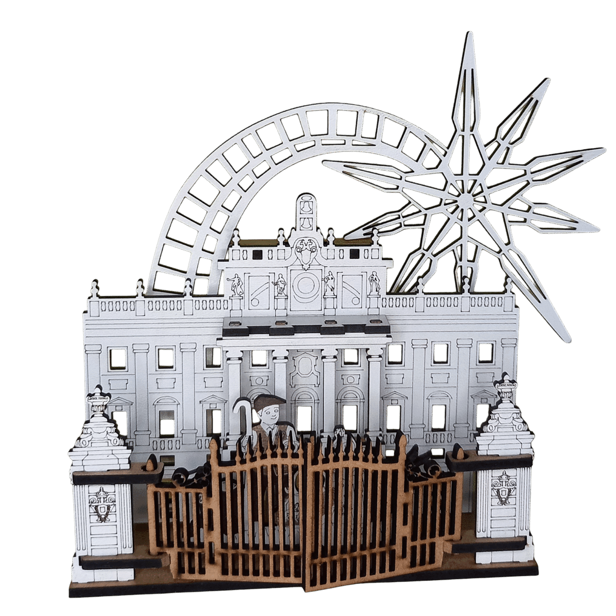 Portal de Belen Palacio Real de Madrid. Vista frontal cerrada