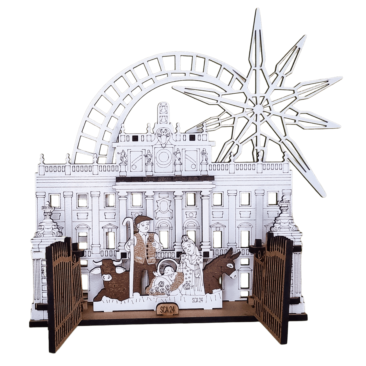 Portal de Belen Palacio Real de Madrid. Vista frontal