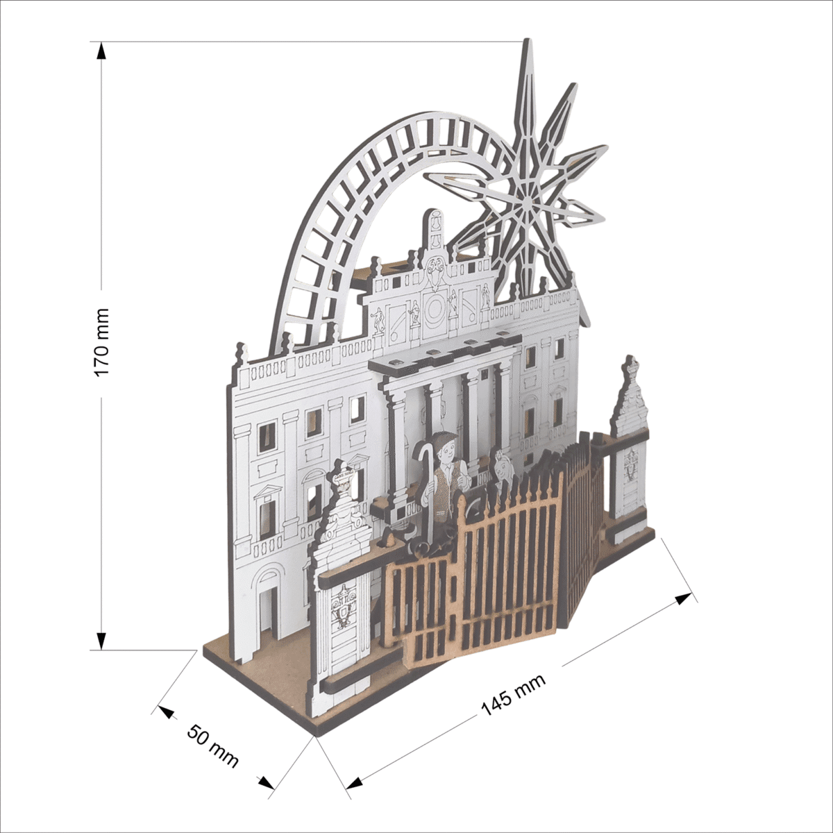 Portal de Belen Palacio Real de Madrid. Medidas